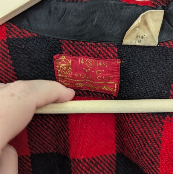 Vintage 70s Buffalo Plaid Shacket Flannel - Picture 13 of 13